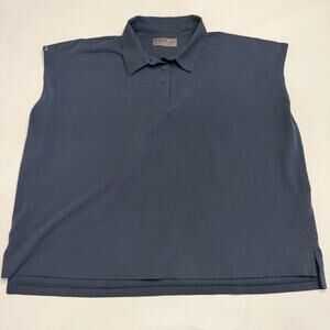 Figs Pro Shirt Mens Extra Large Blue Drop Sleeveless Scrubs Uniform Top (A0135)